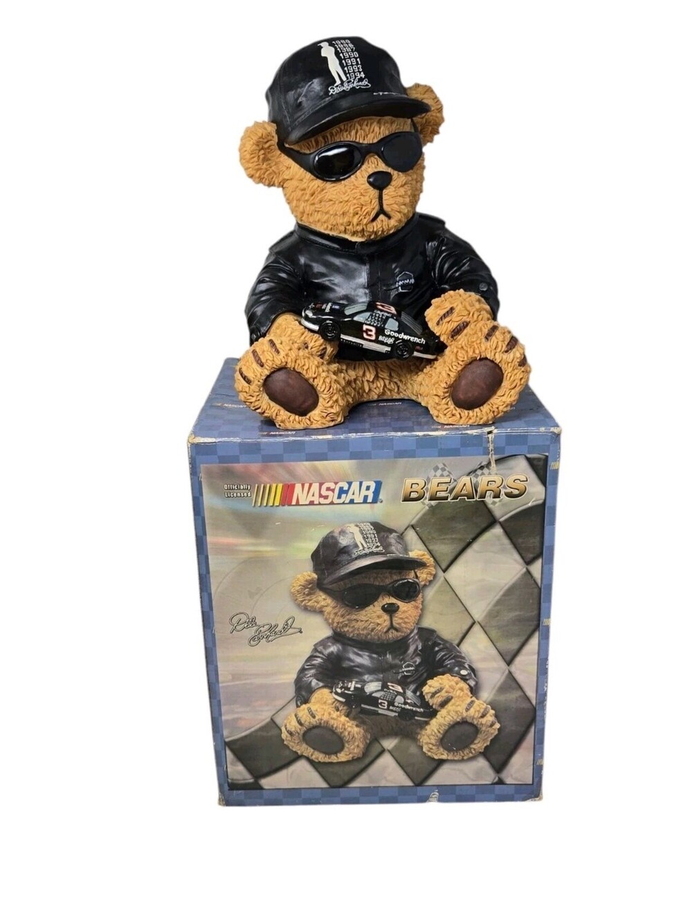 NASCAR Dale Earnhardt Jr. Winners Circle Racing Resin Bear Figurine 10" Mint